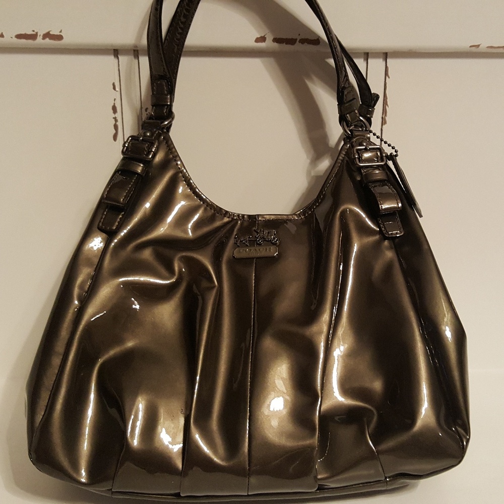 Coach Madison Bronze Maggie Handbag with Box